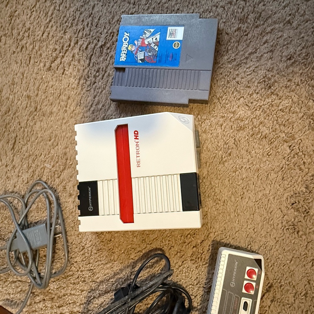 Nintendo Retron HD Gaming Console with Paperboy game - White and Red